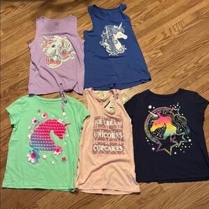 Place Unicorn Graphic Tees - Blue, Green, Pink, Purple, Black